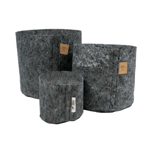 ROOT POUCH - VASO IN TESSUTO CHARCOAL - 12L