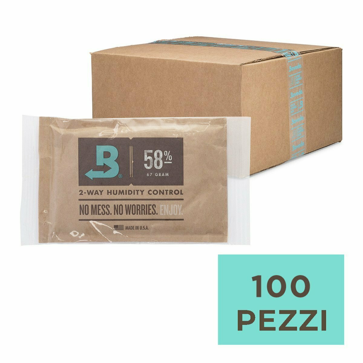 BOVEDA 58% - BOX 100pz DA 67gr IMBUSTATO SINGOLARMENTE