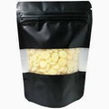 BUSTA DOYPACK 8X13 CM NERA CON FINESTRA