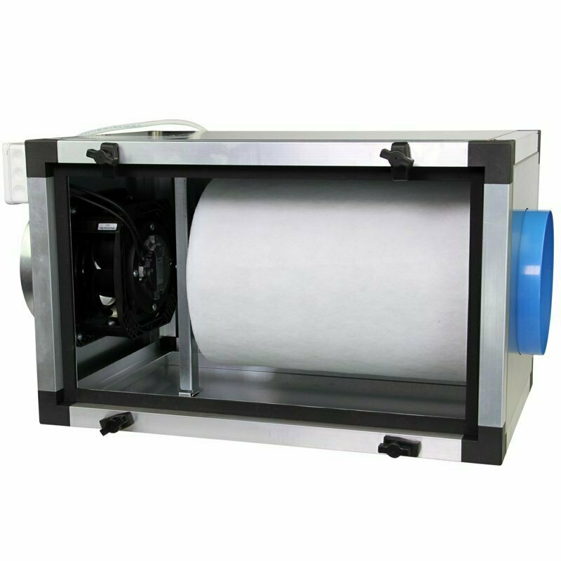 carbonactive unità di aspirazione e filtraggio ec in-line 800mc/h