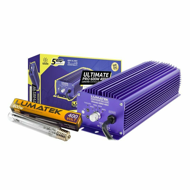 E-BALLAST LUMATEK KIT ULTIMATE PRO 600W - 400V/240V (400W- 400W SL- 600W- 600W SL) + LAMPADA 600W 400V