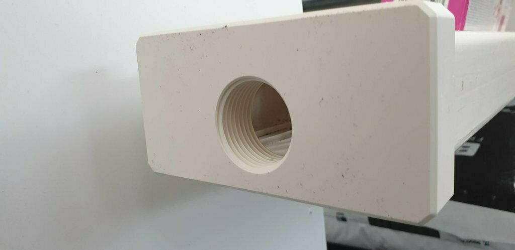 TAPPO SCARICO CANALINA IDROPONICA PVC