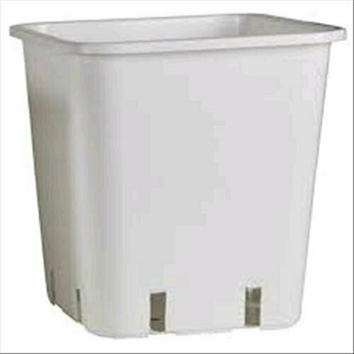 VASO QUADRATO BIANCO 6,5 LITRI - 17,5X17,5X25CM