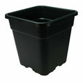 VASO QUADRATO IN PLASTICA NERO PIÙ RESISTENTE - 25X25X25.5 - 11 LITRI