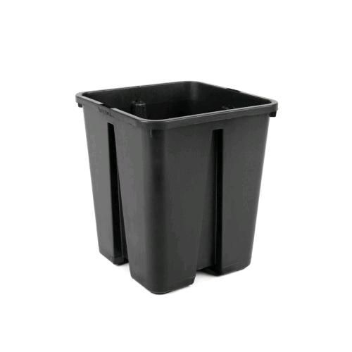 VASO QUADRATO IN PLASTICA 15X15X20 - 3.4L