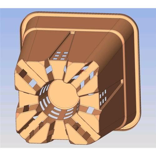 VASO SUPERVEGA CON CONO CENTRALE ANTISPIRALIZZAZIONE - 9LT