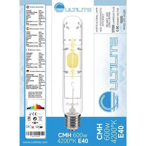 CULTILITE - BULBO CMH 600W - E40 - 4200°K