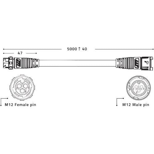 LUMATEK - CAVI DI ESTENSIONE LED - 5M