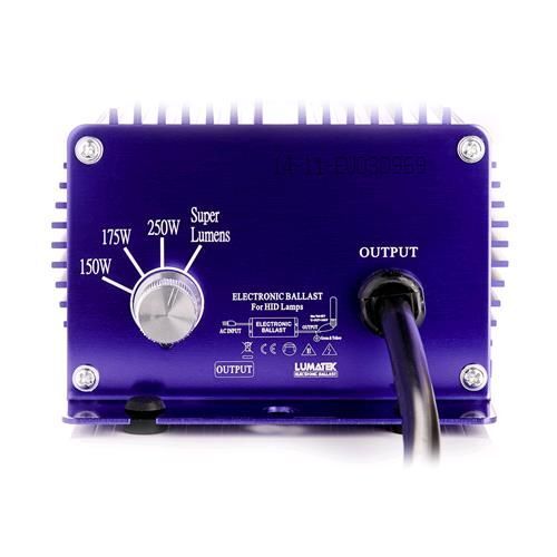 E-BALLAST LUMATEK DIM. 250W (150W -175W -250W SUPER LUMEN)