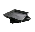 SOTTOVASO QUADRATO IN PLASTICA 18X18 CM (X VASO 6.5L)