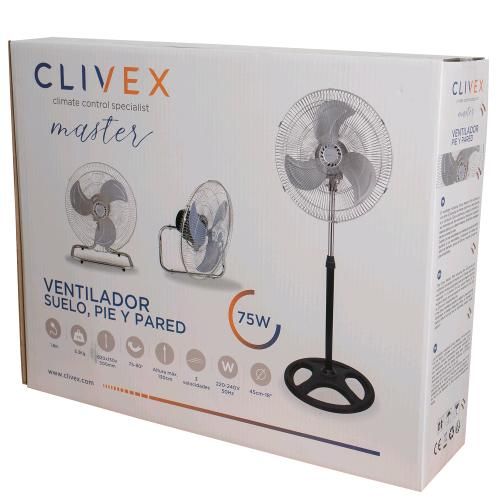 CLIVEX - VENTILATORE INDUSTRIALE 3 IN 1 45CM (75W)