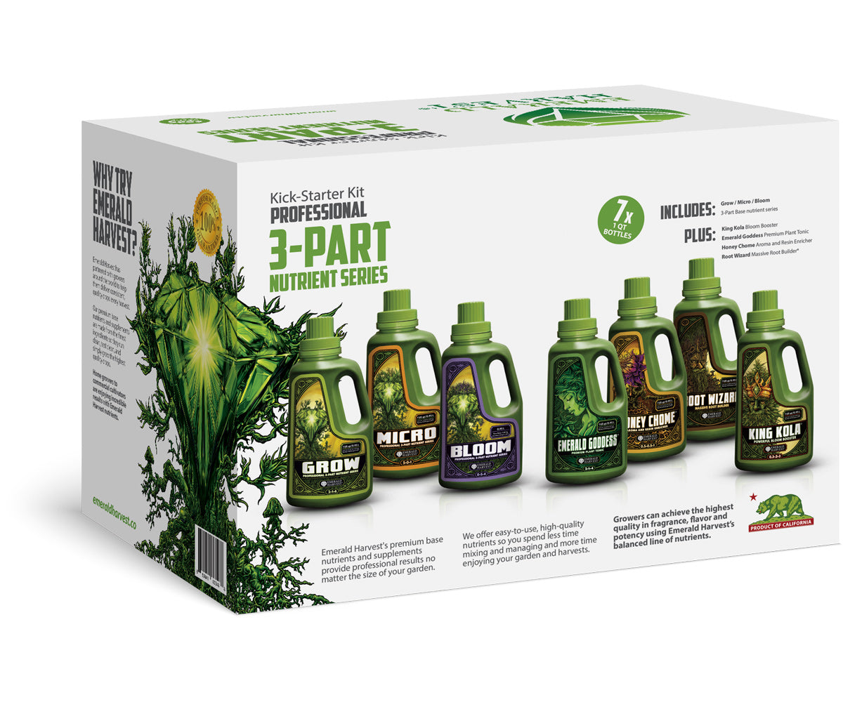 Kick-Starter Kit 3 Part Base Emerald Harvest – 7 Prodotti - Kit 7 prodotti